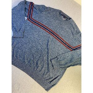 TOMMY HILFIGER Mens Crew Neck Jumper Sweater 2XL Navy‎ Blue Wool